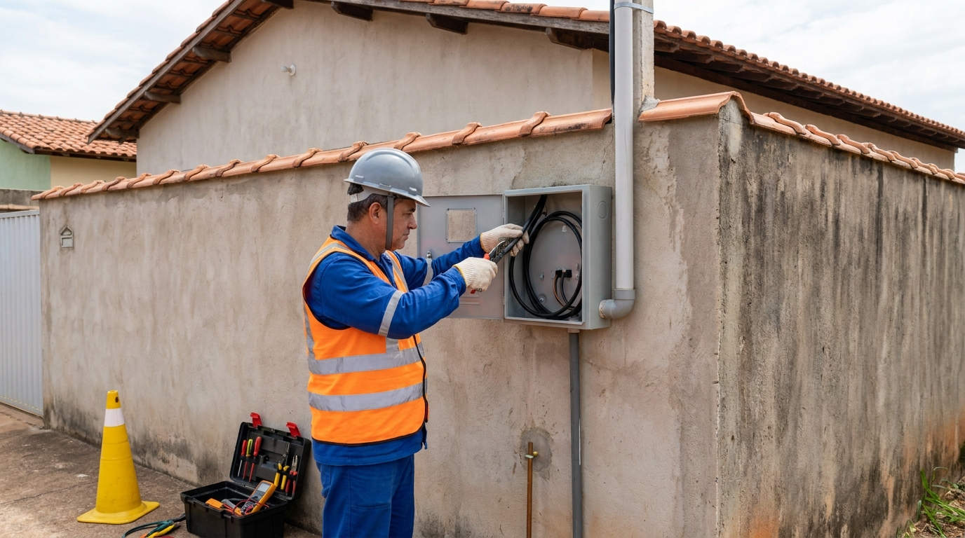 Instalacao de padrao de energia profissional em Viamão‑RS